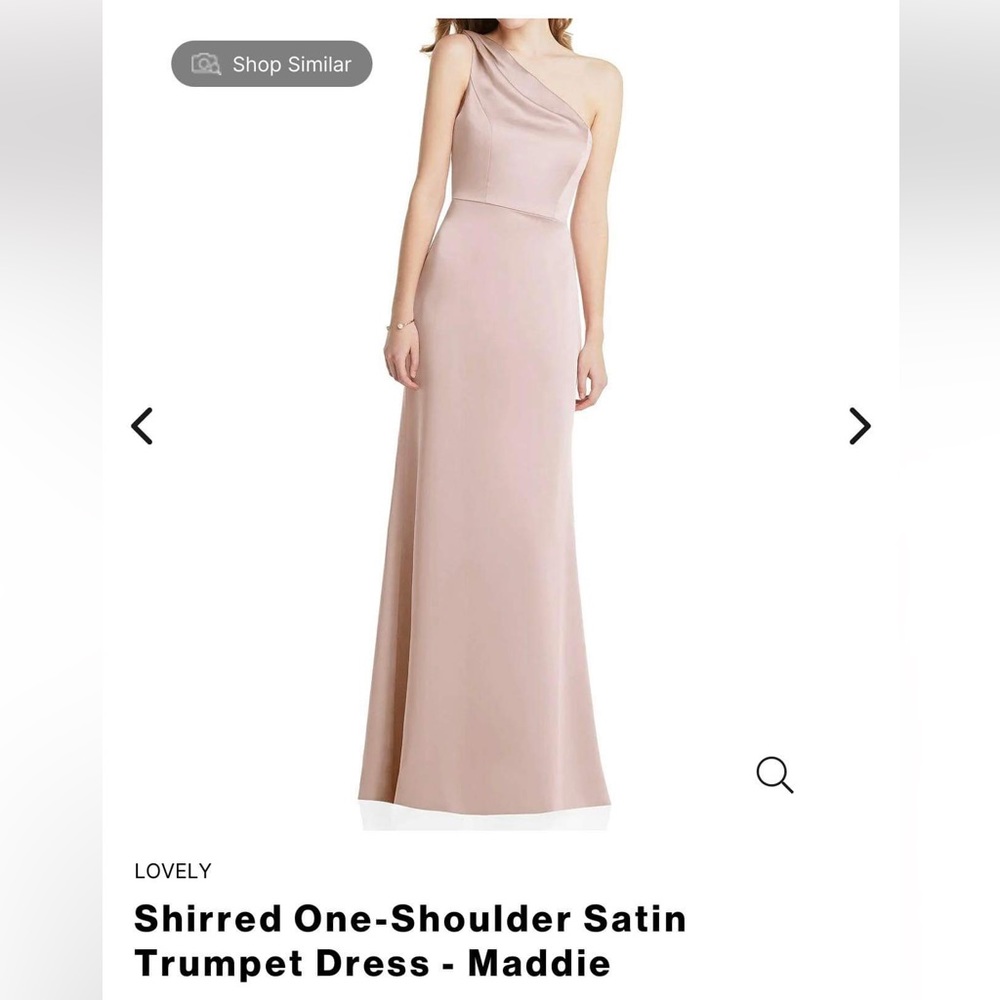 Satin trumpet dress